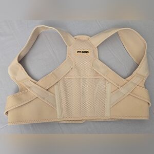Fit Geno Back Posture Corrector Women & Men Adjustable Small Regular Skin Color